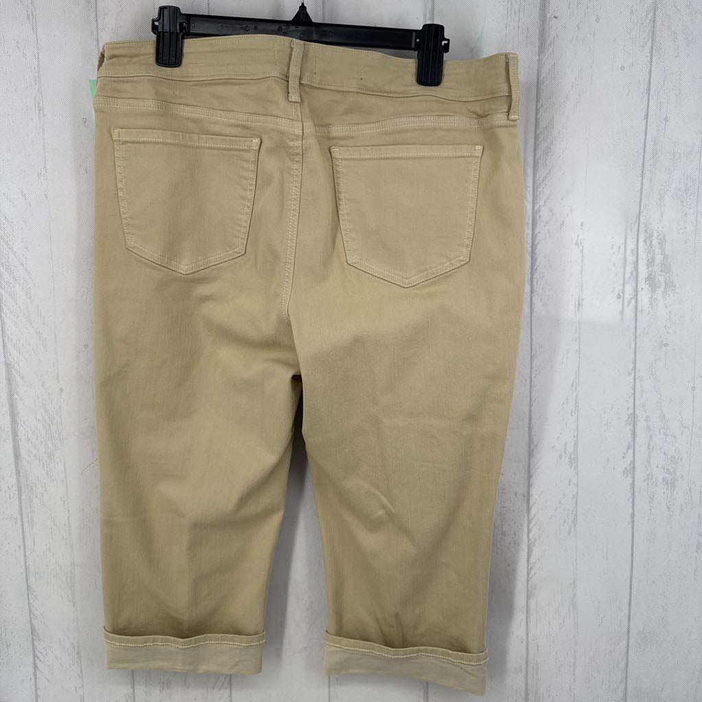 14p straight leg denim capris