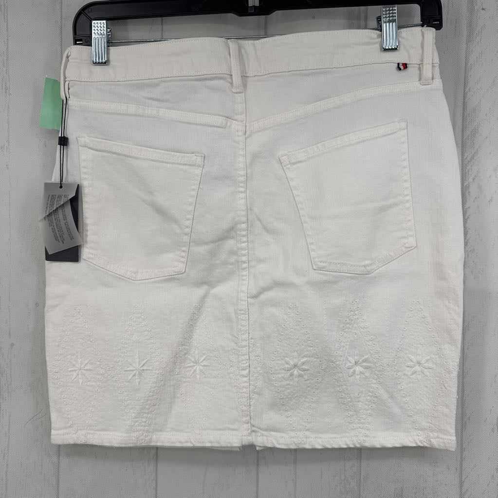 R70 10 embroidered jean skirt