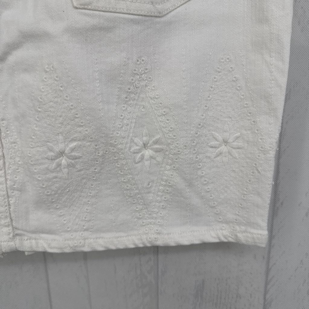 R70 10 embroidered jean skirt