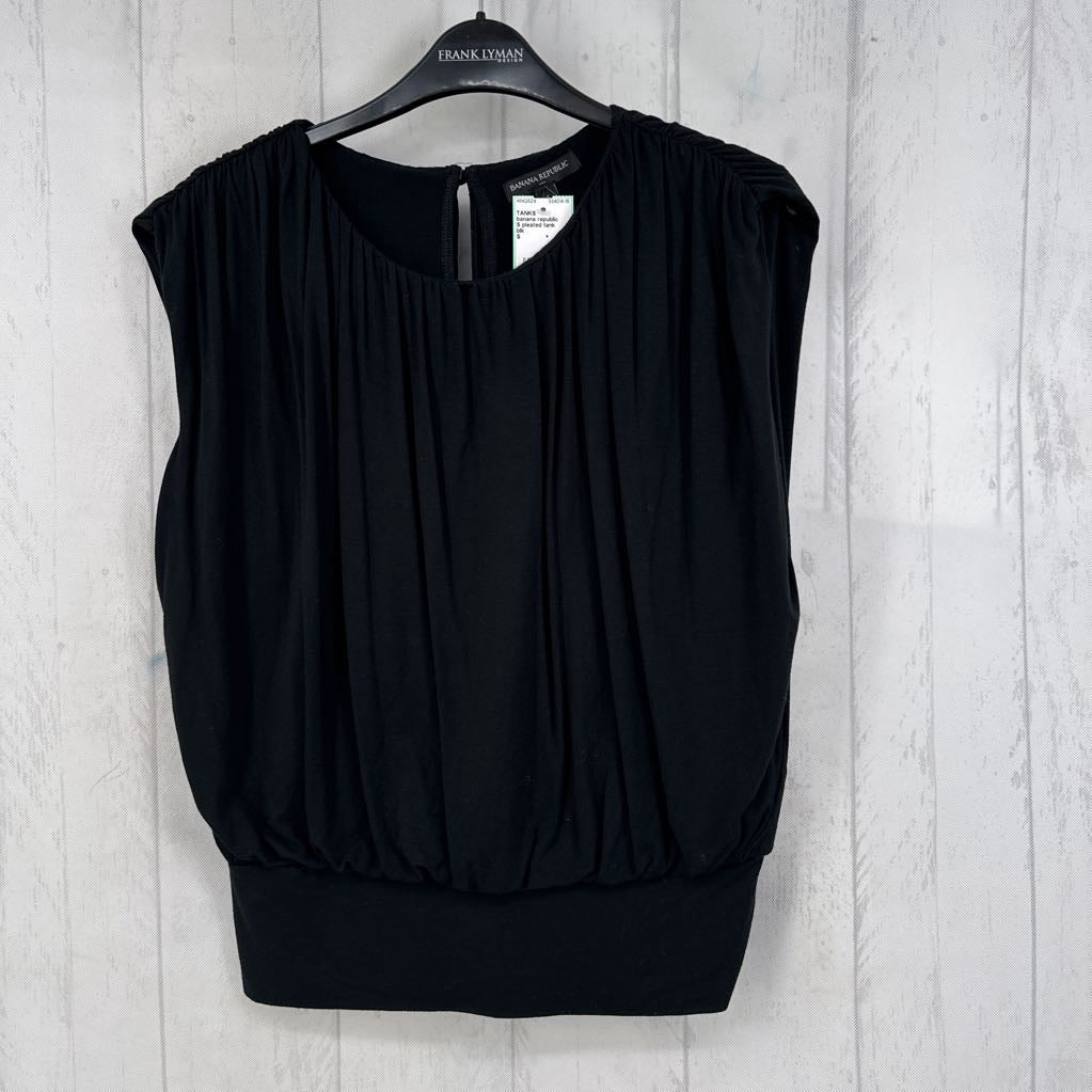S pleated tank