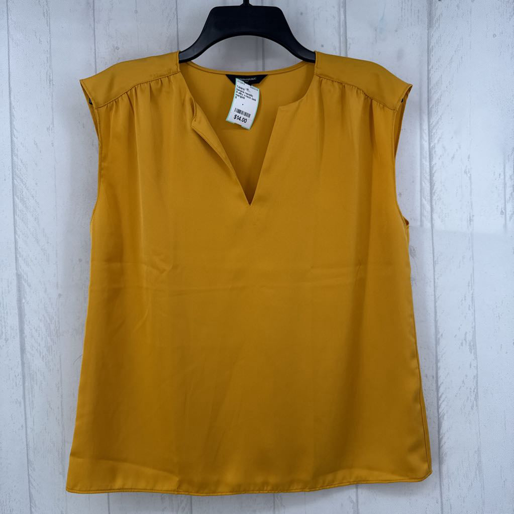 S silky v-neck tank