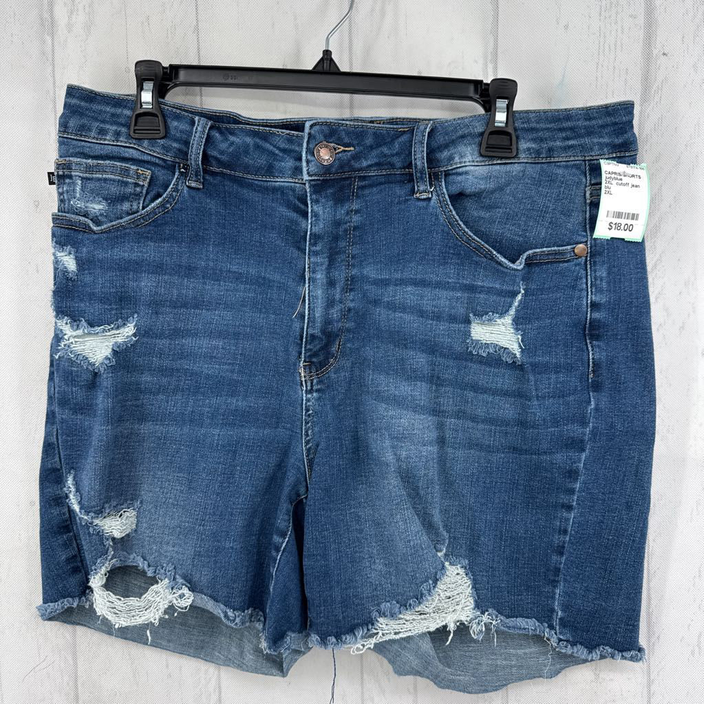 2XL cutoff jean shorts