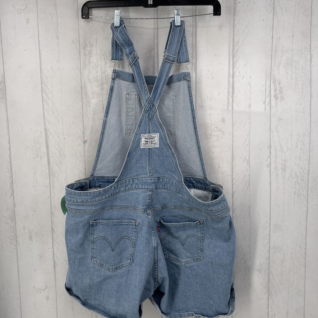 22w short jean bib overalls