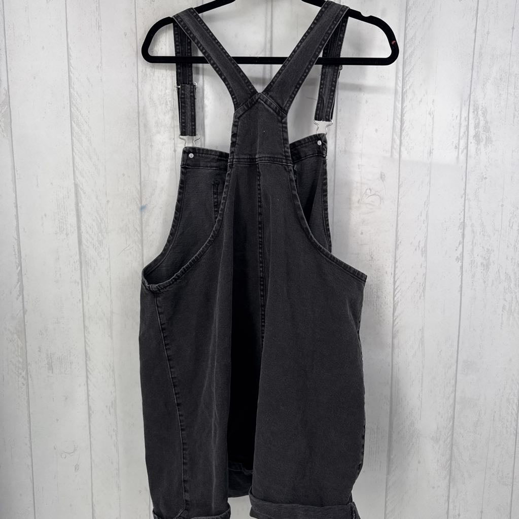 14 denim bib mini dress