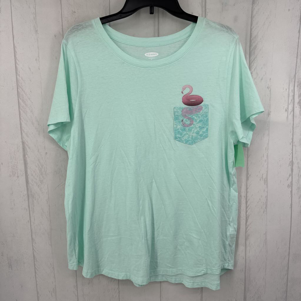 XL flamingo floatie s/s tee