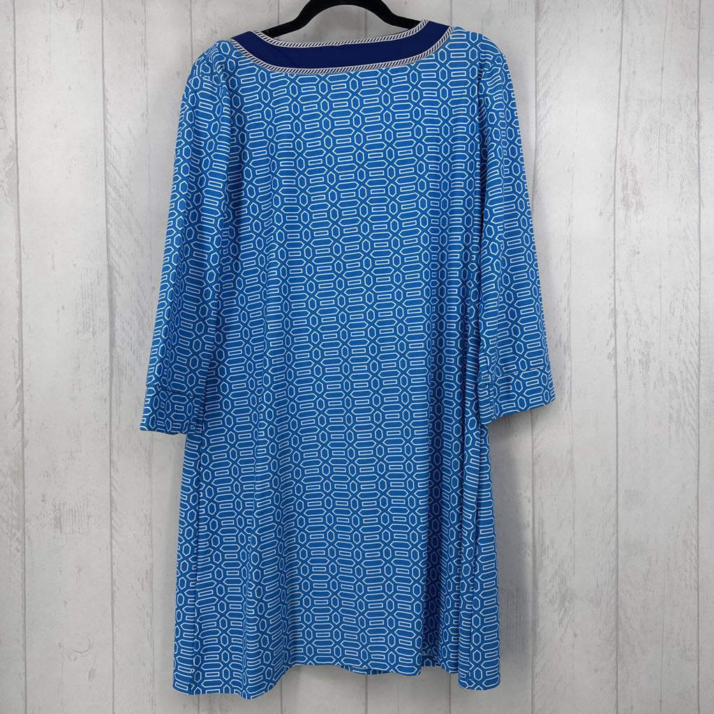UPF50+ Notched V-neck Dress