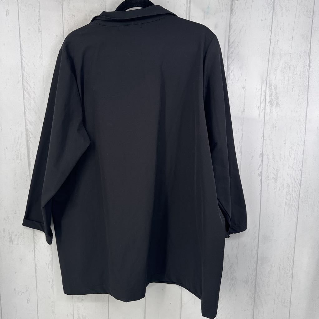 1X nylon zip-up jacket