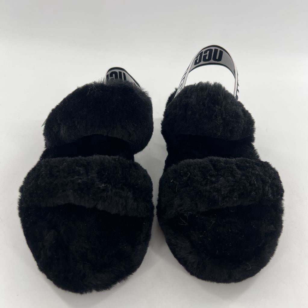 7 sherpa logo elastc strap slides