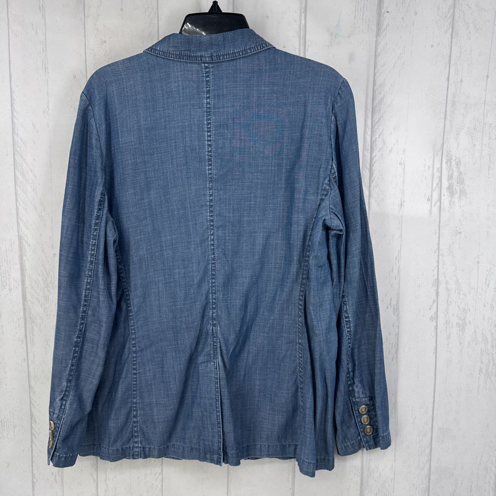 L chambray blazer