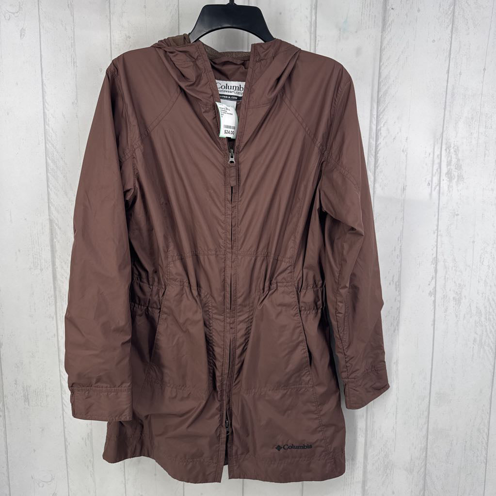 S nylon hooded jacket