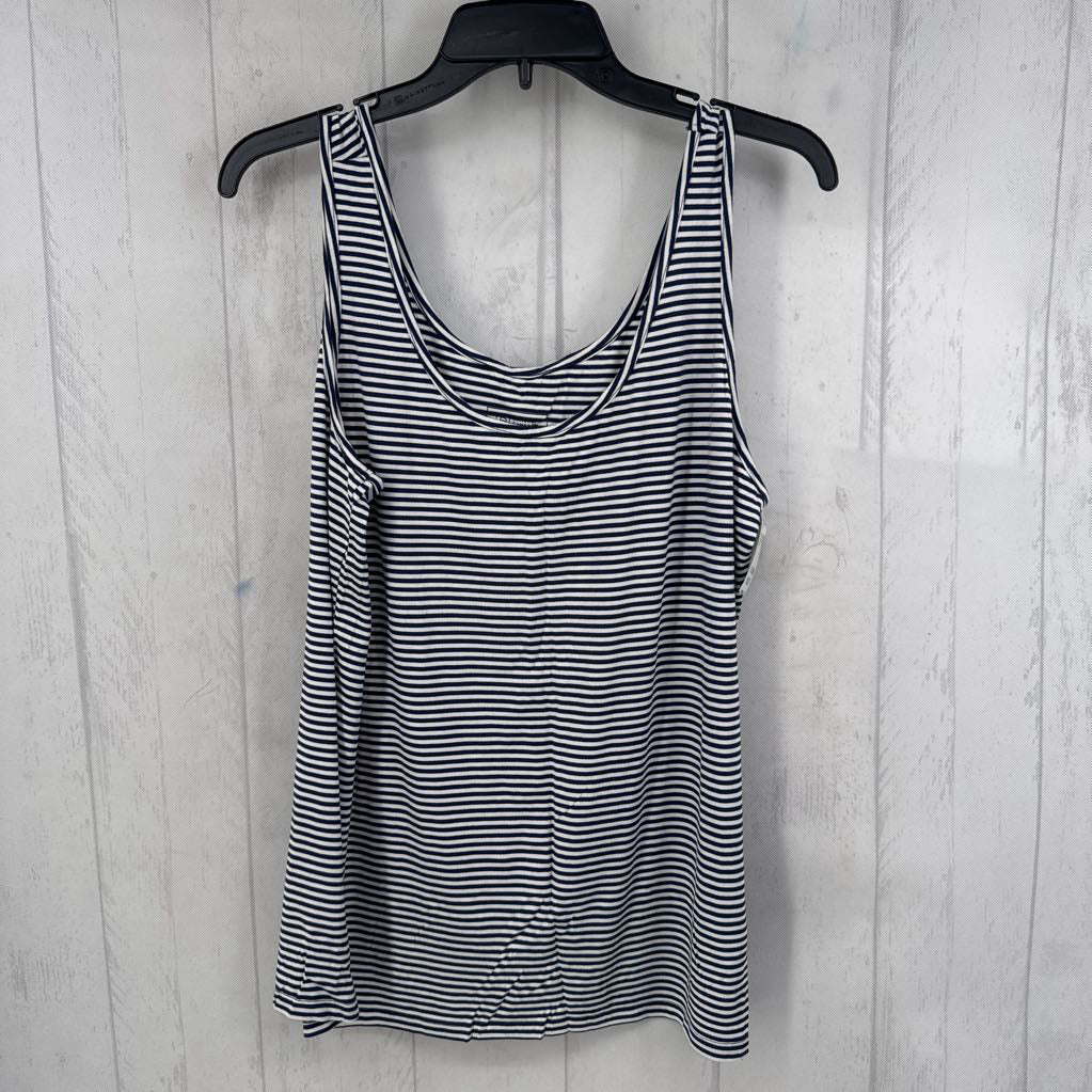L striped scoop neck tank