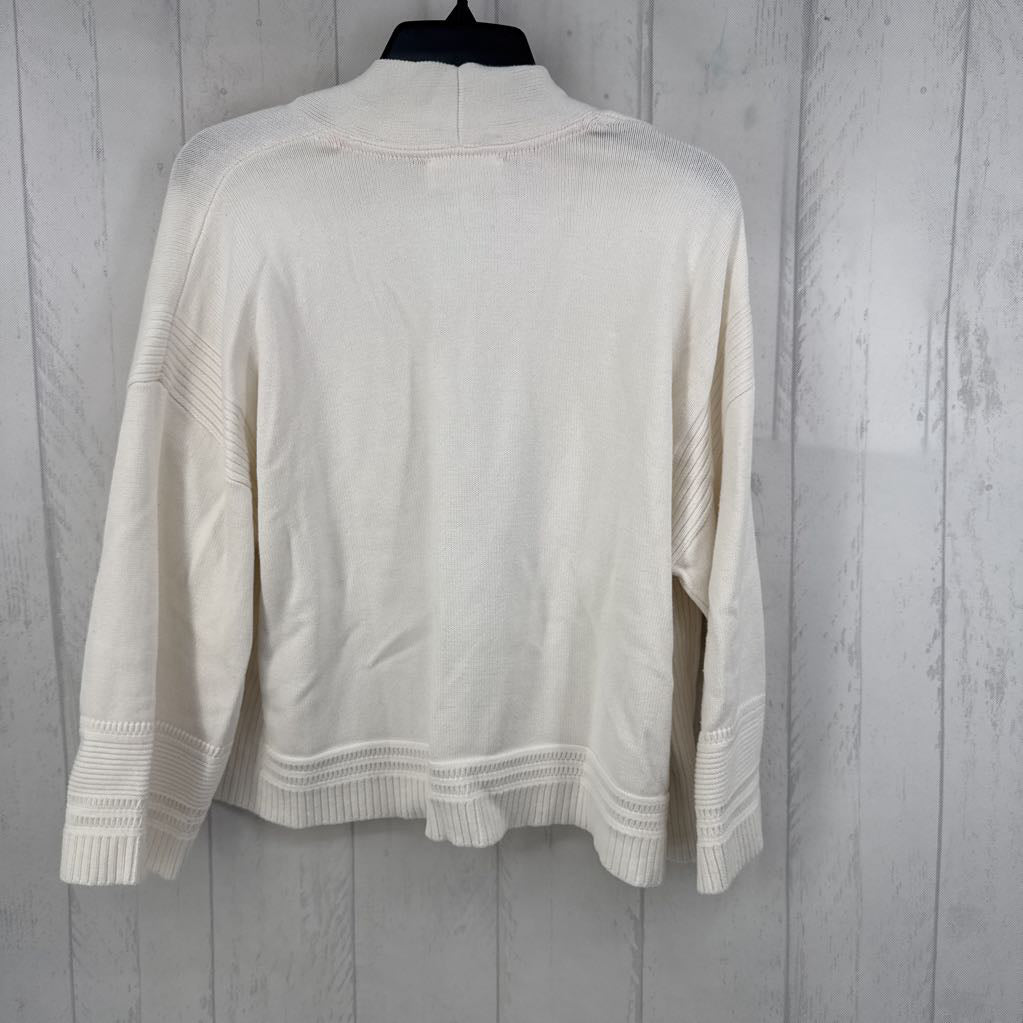 L open front 3/4 slv cardi