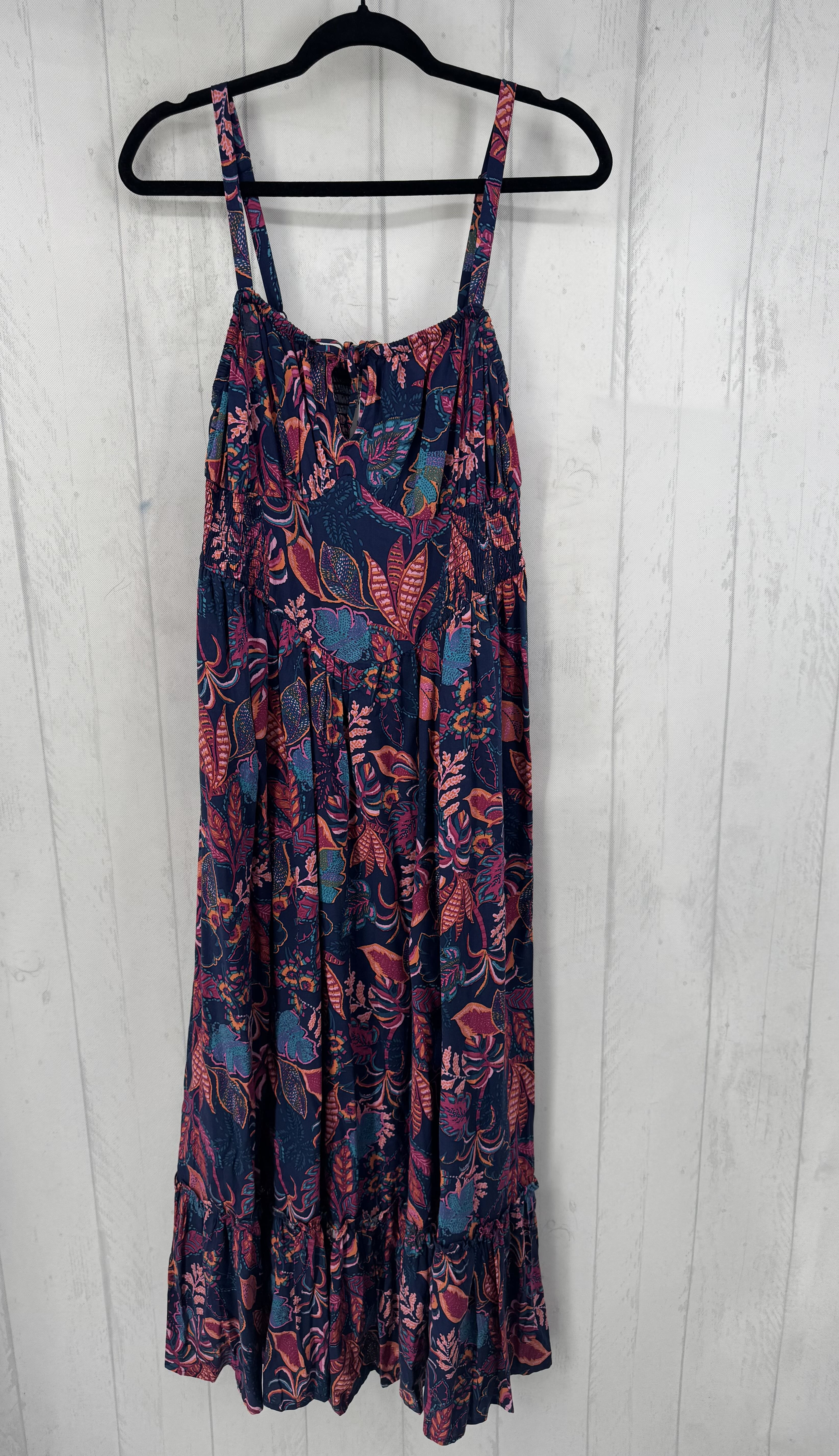 00 flo print tie front sundress
