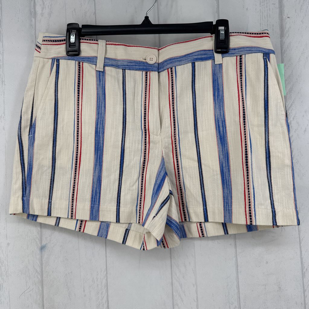 R50 10 mid-rise striped shorts