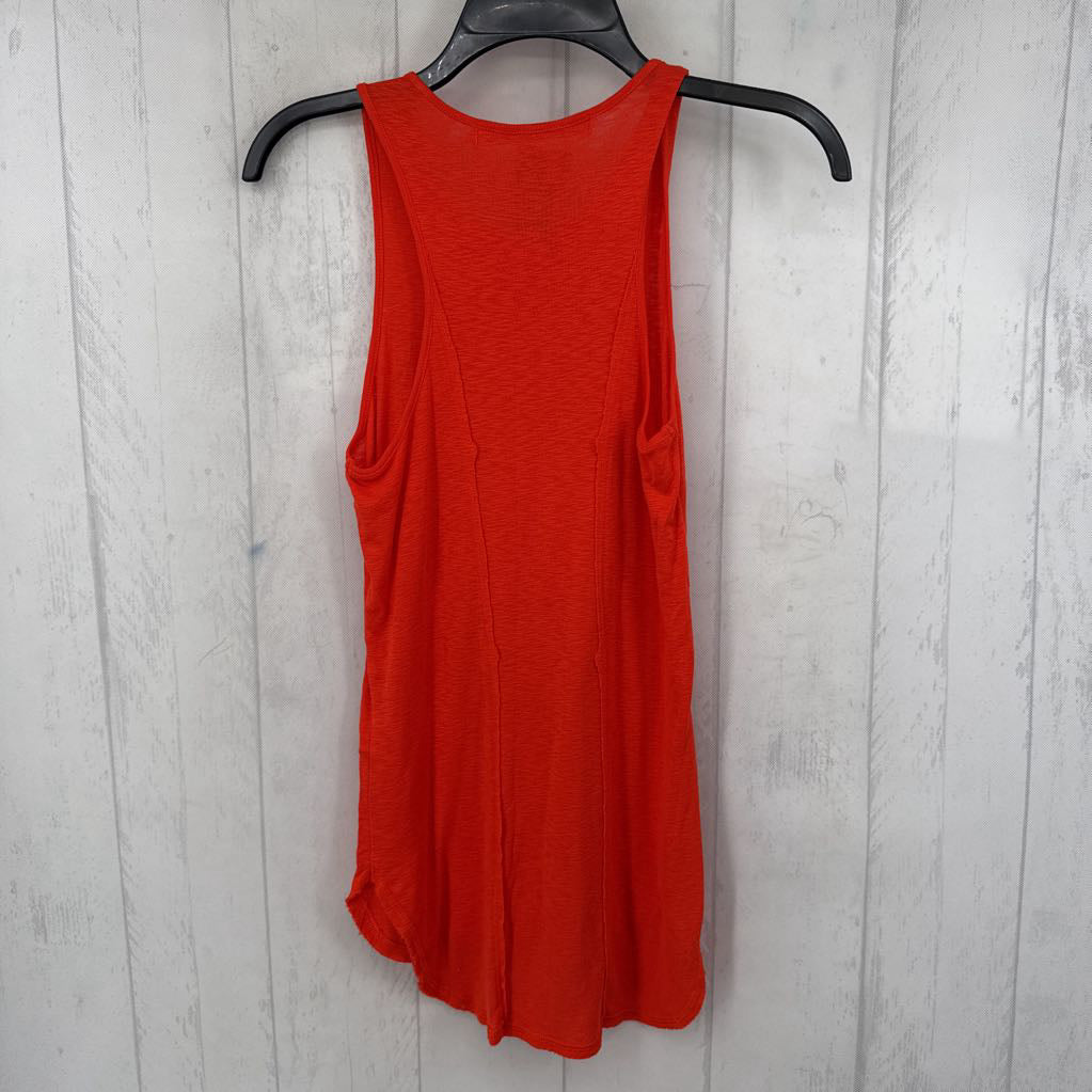 OS round neck hi-lo tank