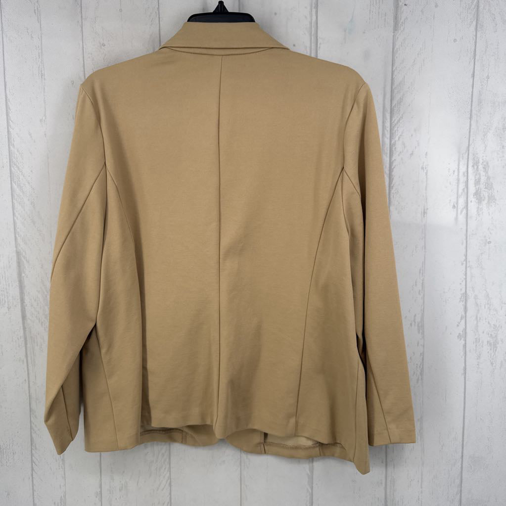 XL jersey knit 3/4 slv blazer