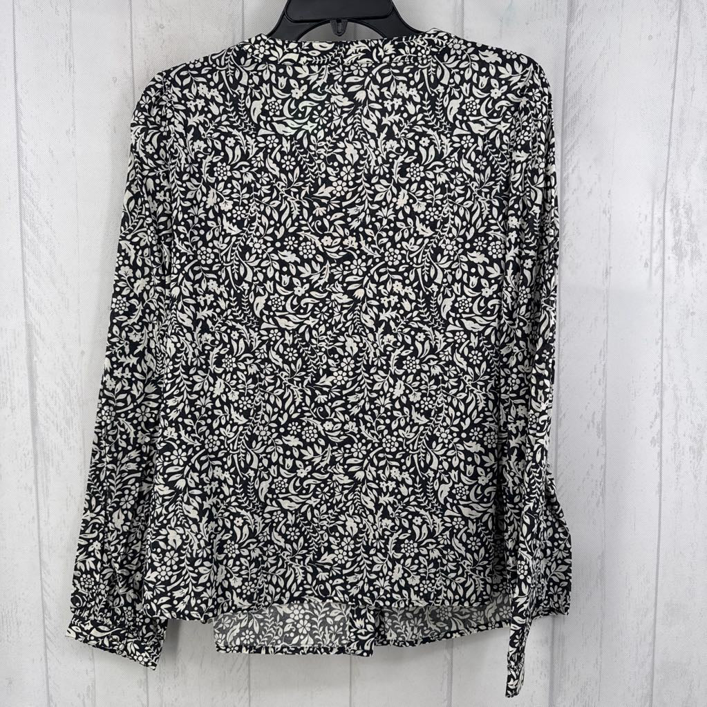 L l/s flower print button shirt