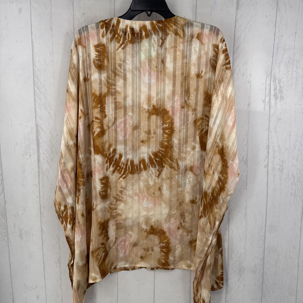 XS/S poncho style tie-dye sheer top