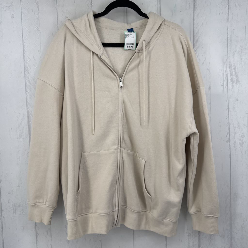 L l/s zip up hoodie