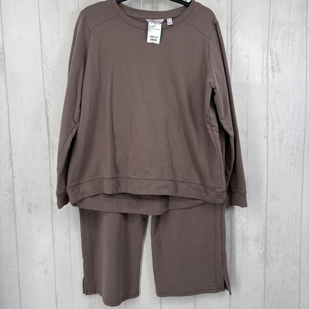 2pc L/Lt l/s pullover sweatshirt & jogger set