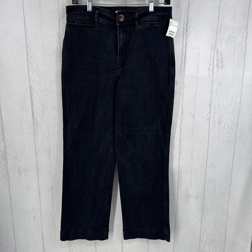 6 hi-waist slim wide leg jean