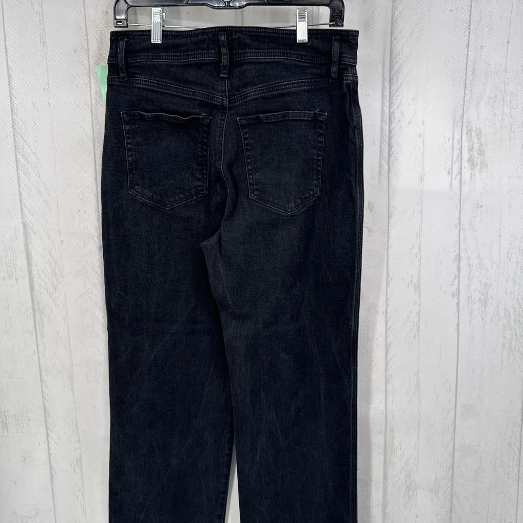 6 hi-waist slim wide leg jean
