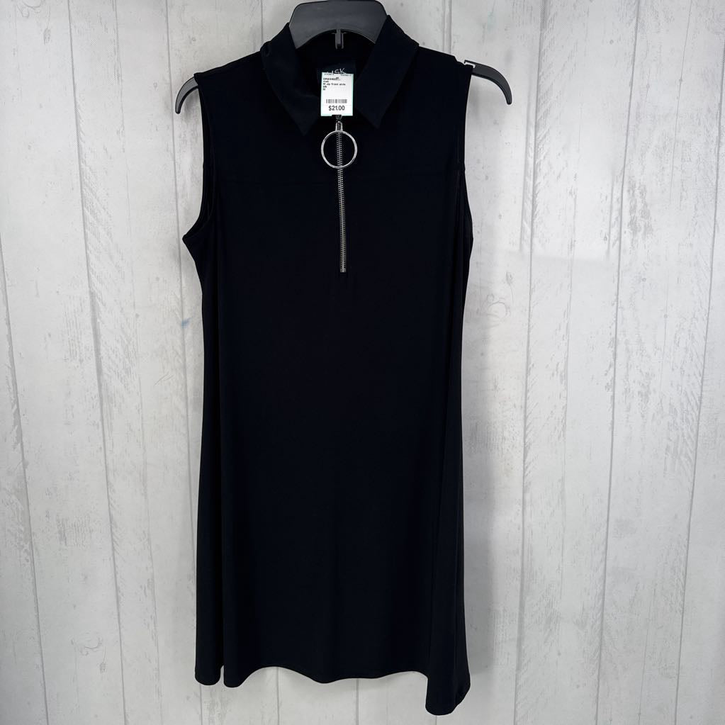 M zip front slvls dress