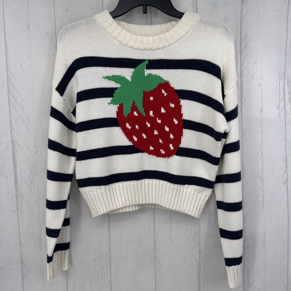 XS striped strawberry sweater