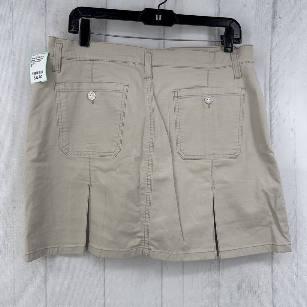 12 khaki skort