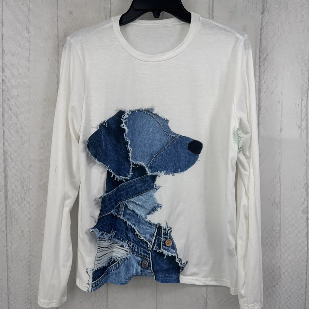 S denim dog l/s tee