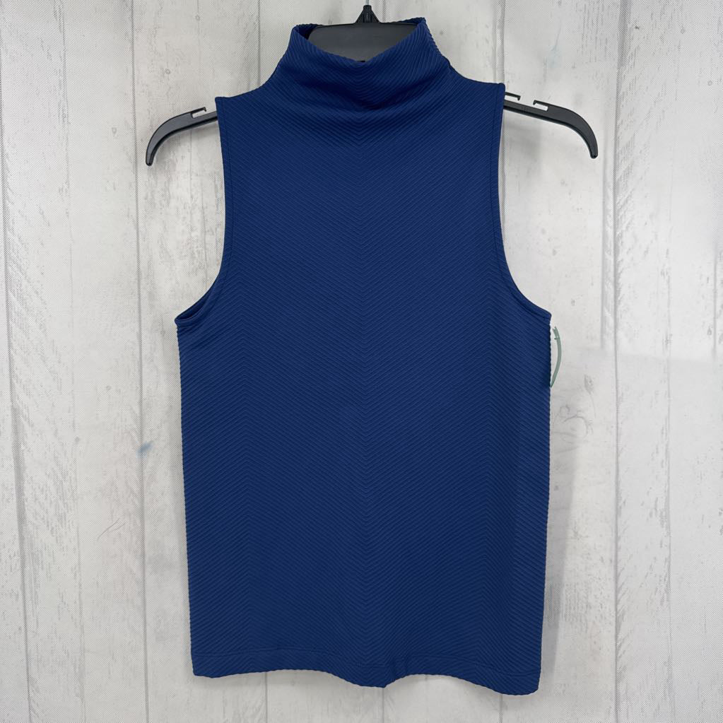 S ribbed mock neck tank