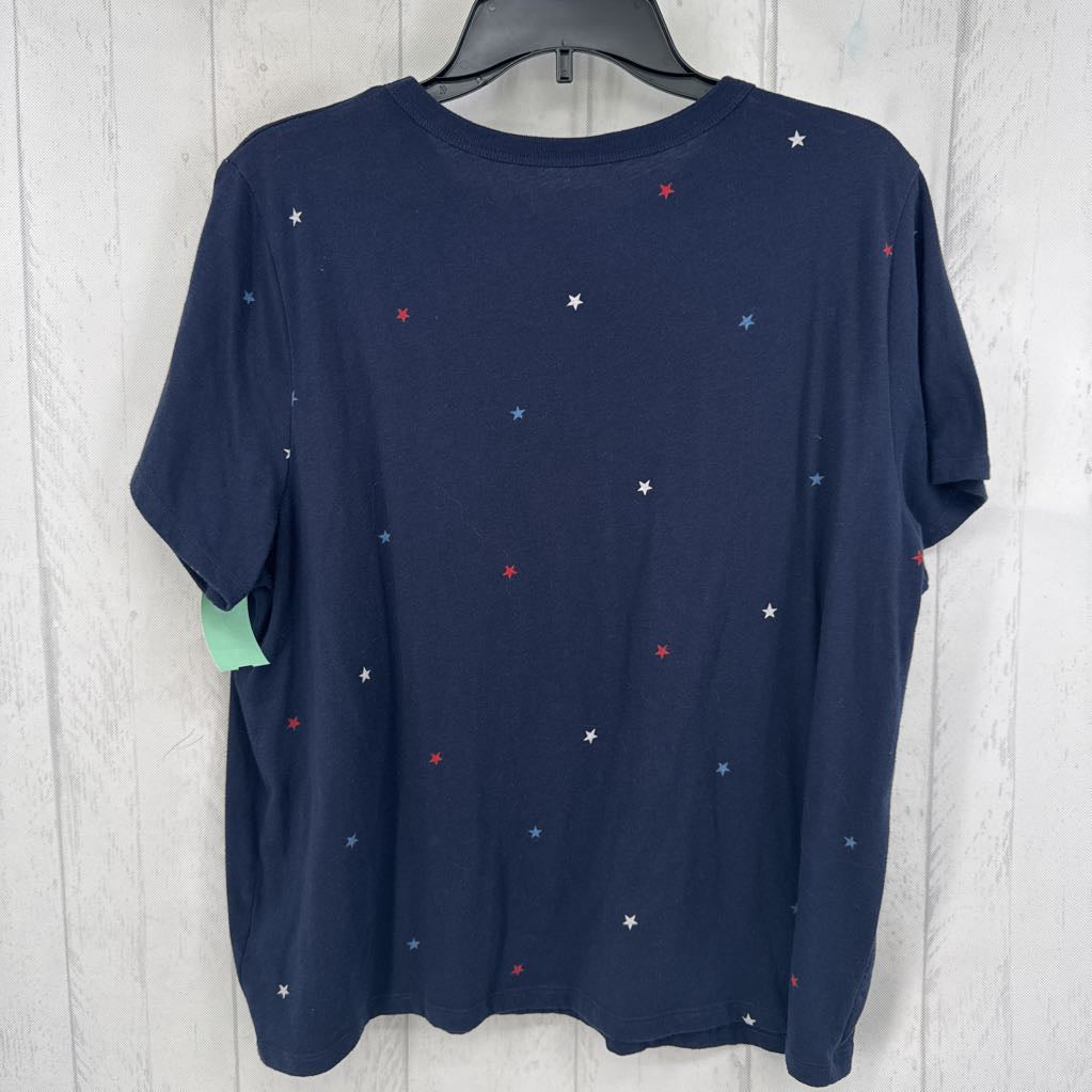 XL star print s/s tee