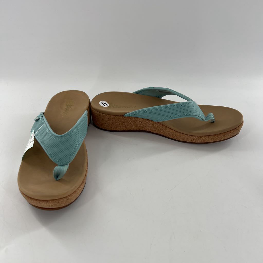 11 cork wedge heel thong sandal