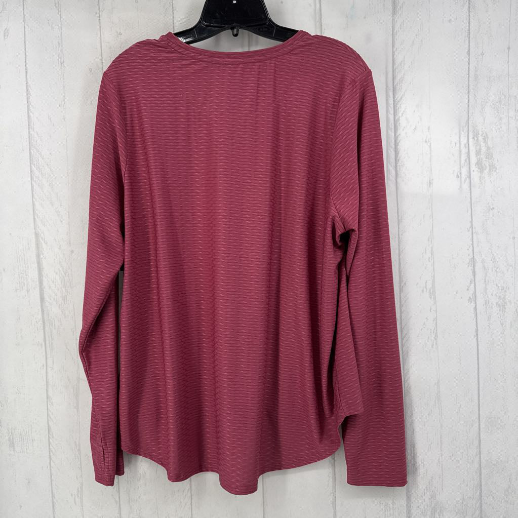 1X textured l/s tee