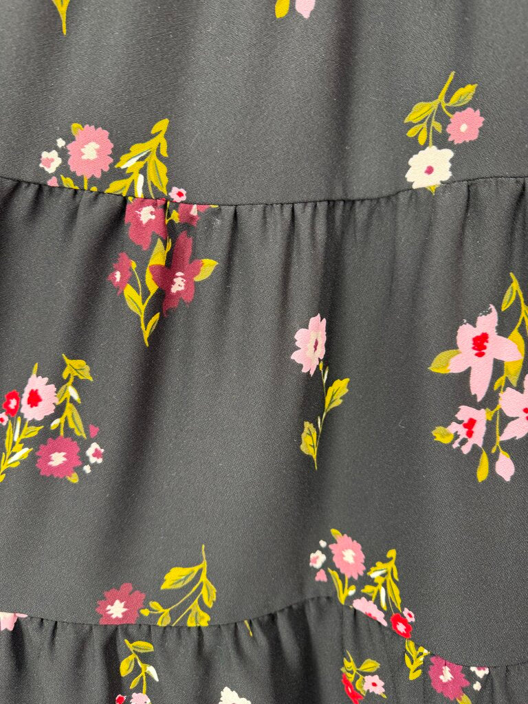 XL flo print slvls dress