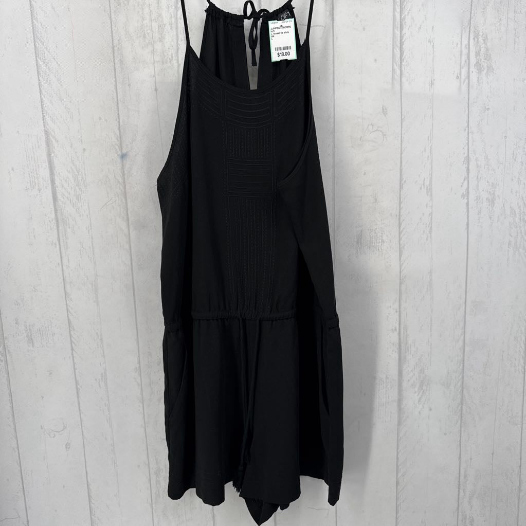 L tassel tie slvls romper