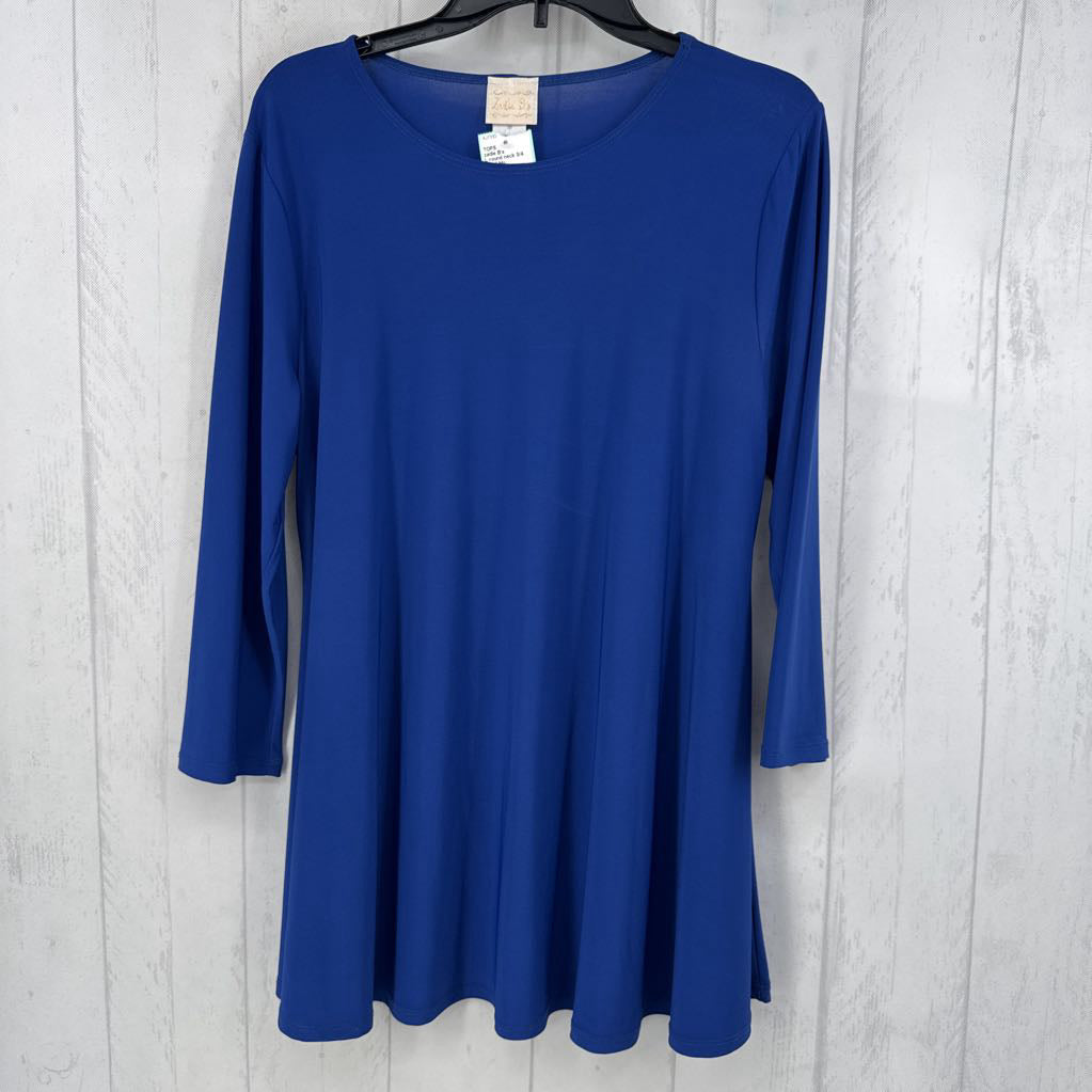 L round neck 3/4 slv a-line tunic