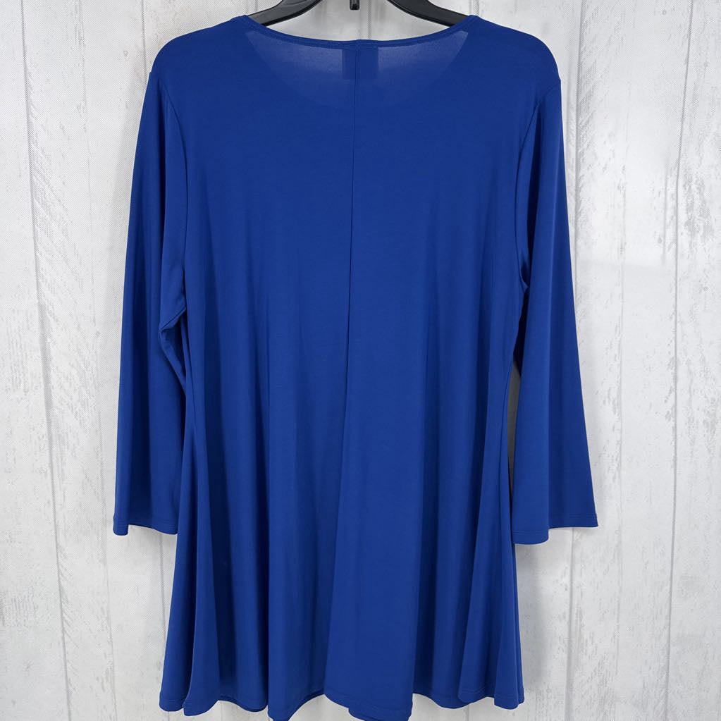 L round neck 3/4 slv a-line tunic