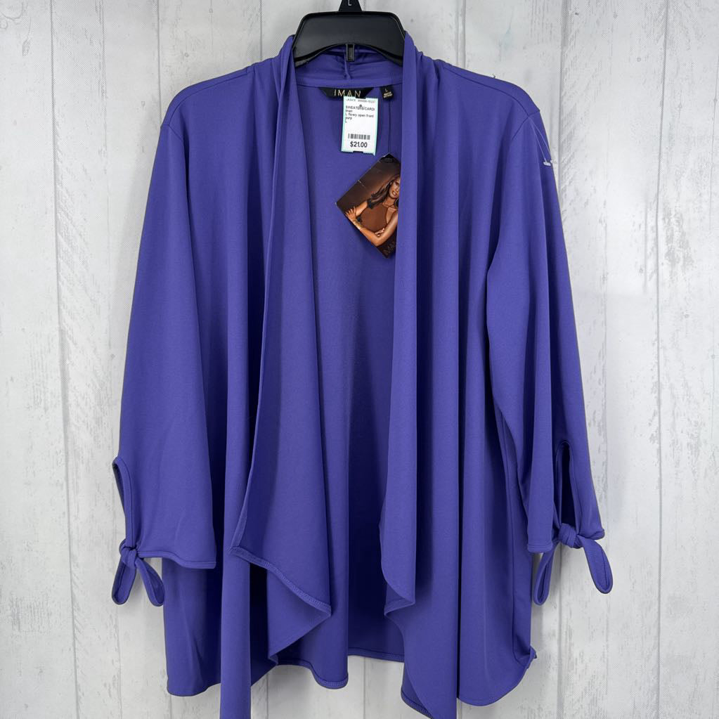 L flowy open front cardi