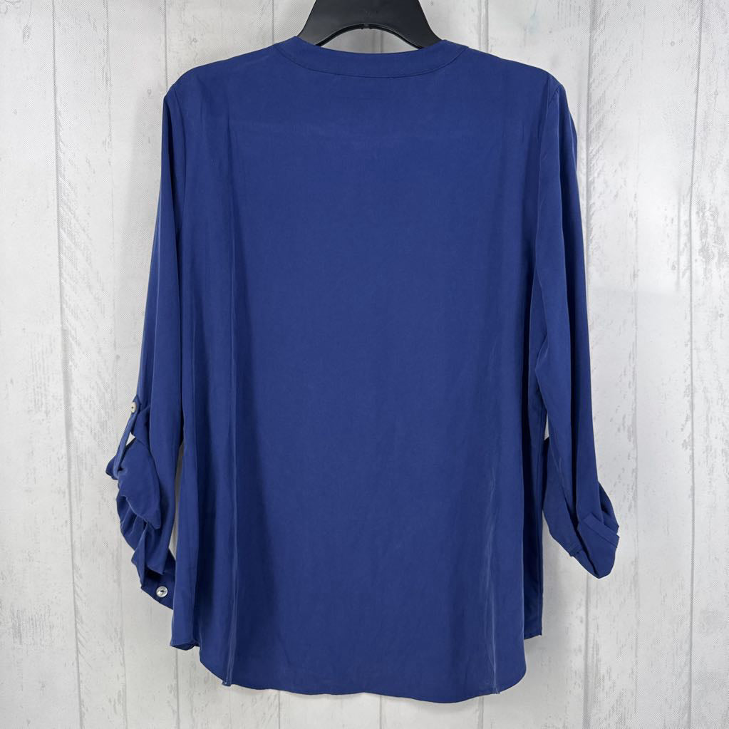 L button down tab slv top