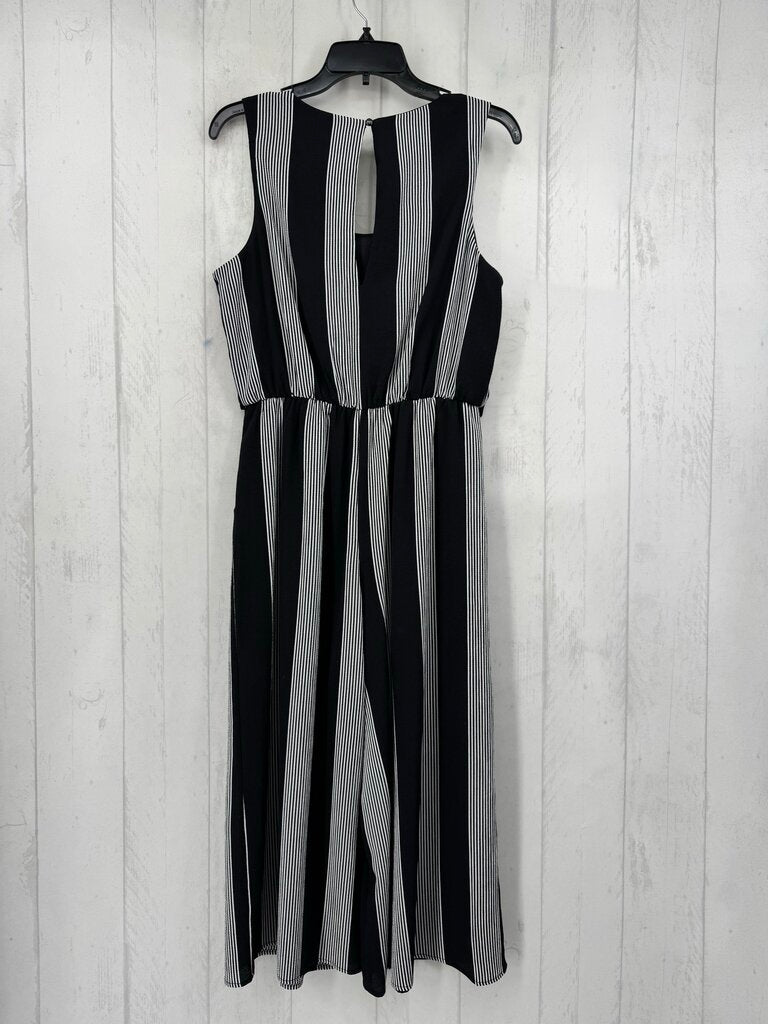 L striped slvls jumpsuit