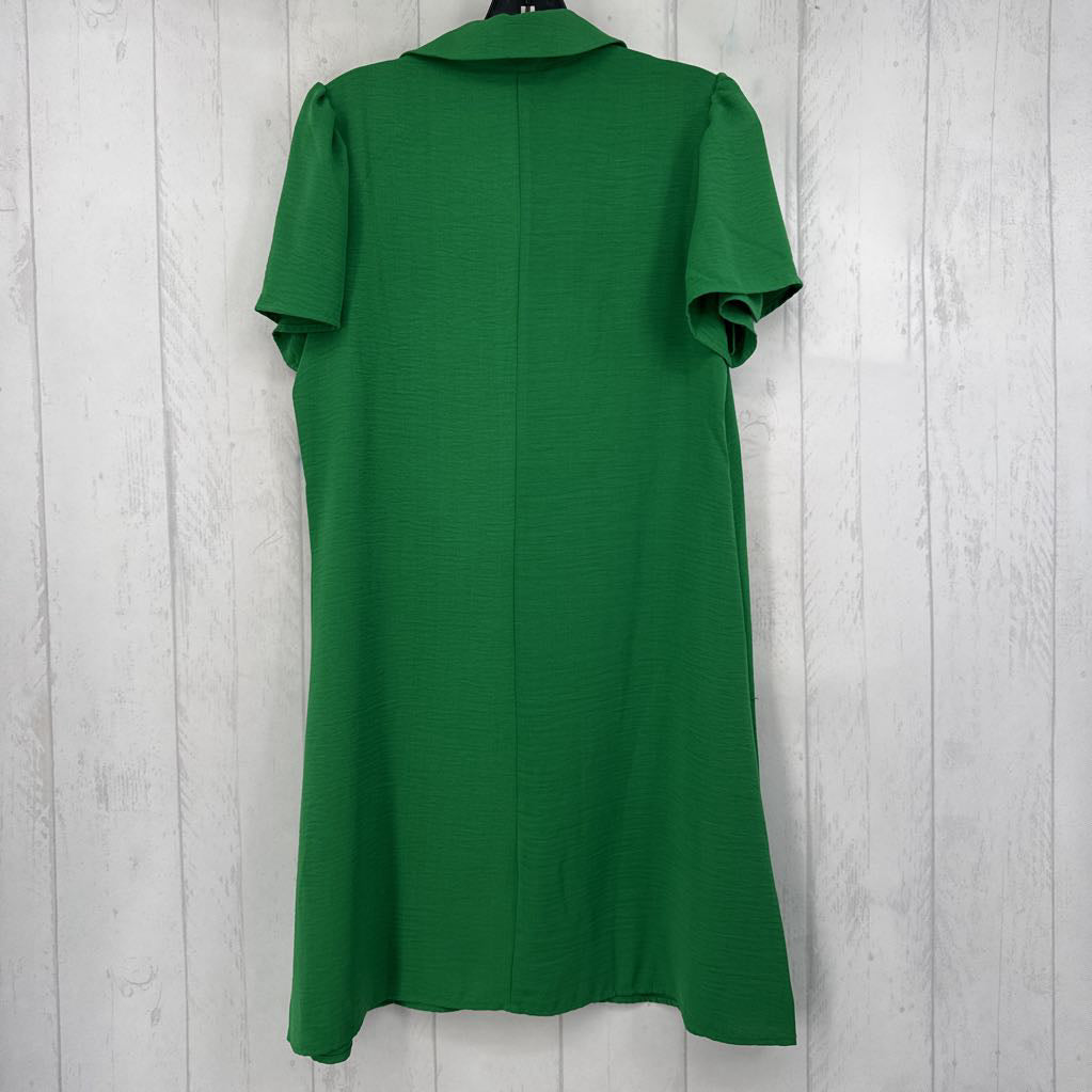 S split neck s/s dress