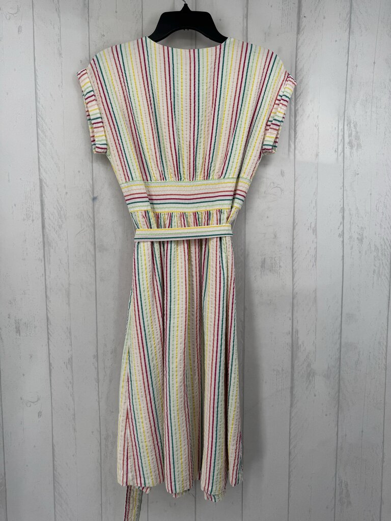 4p seersucker slvls belted dress
