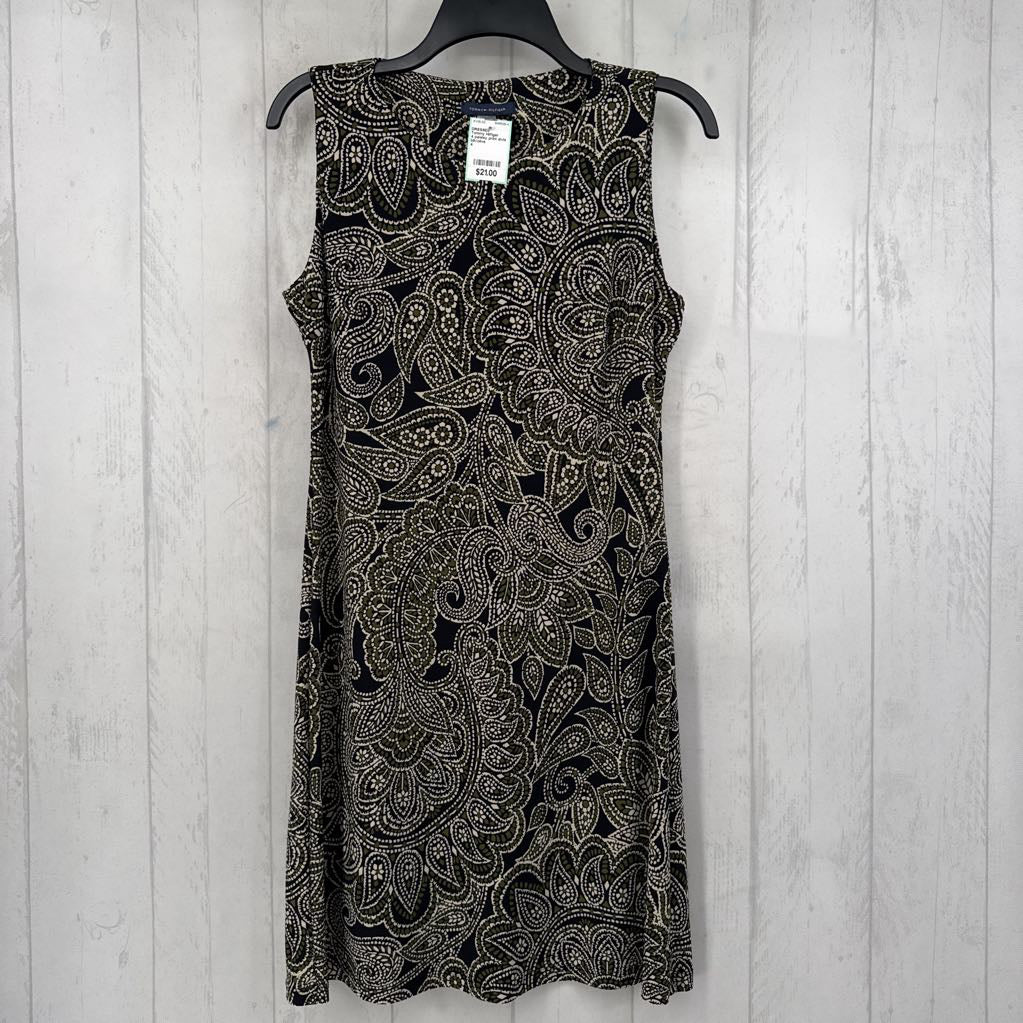 4 paisley print slvls shiftdress