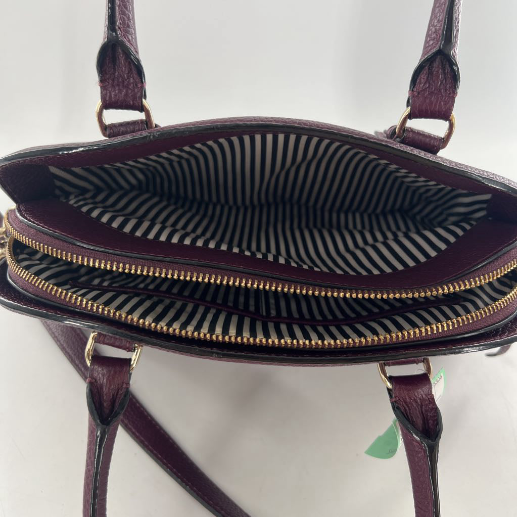 dual handle pebbled satchel