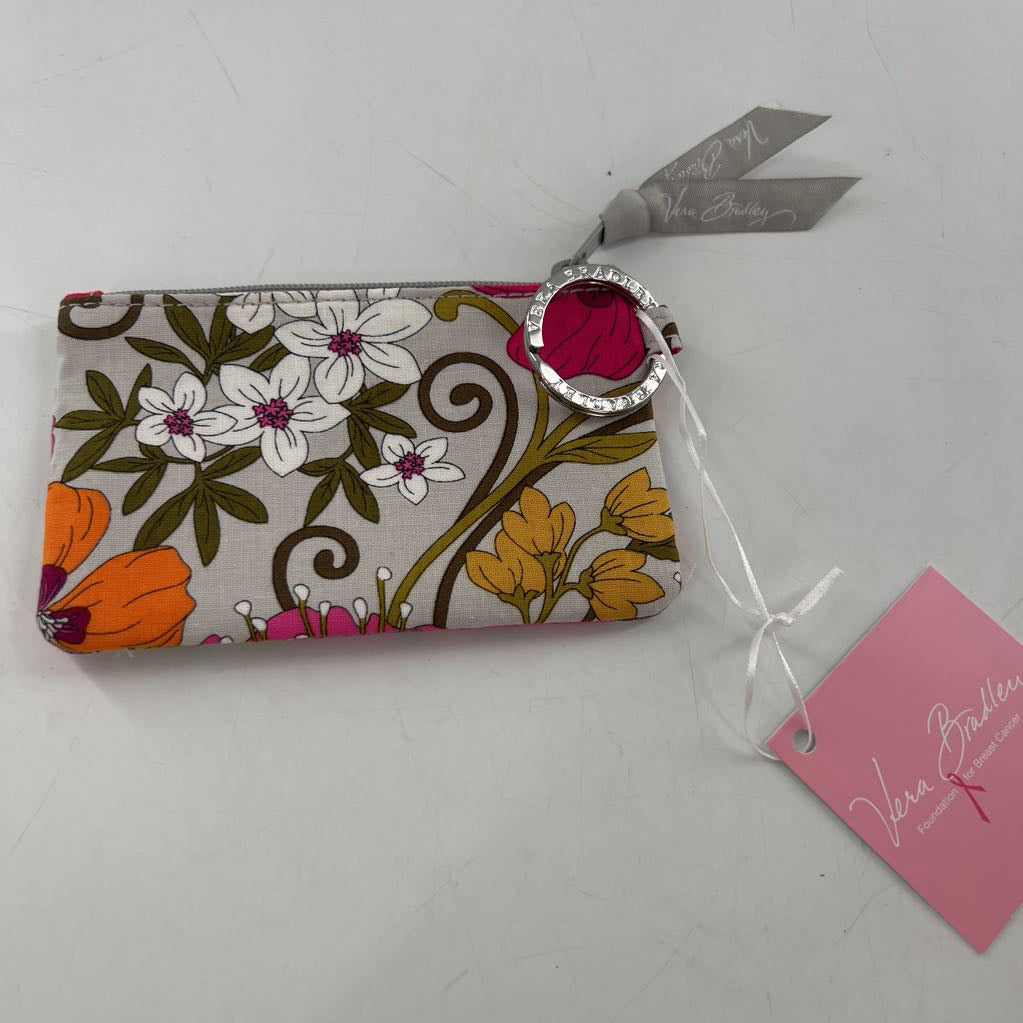 floral zip id case
