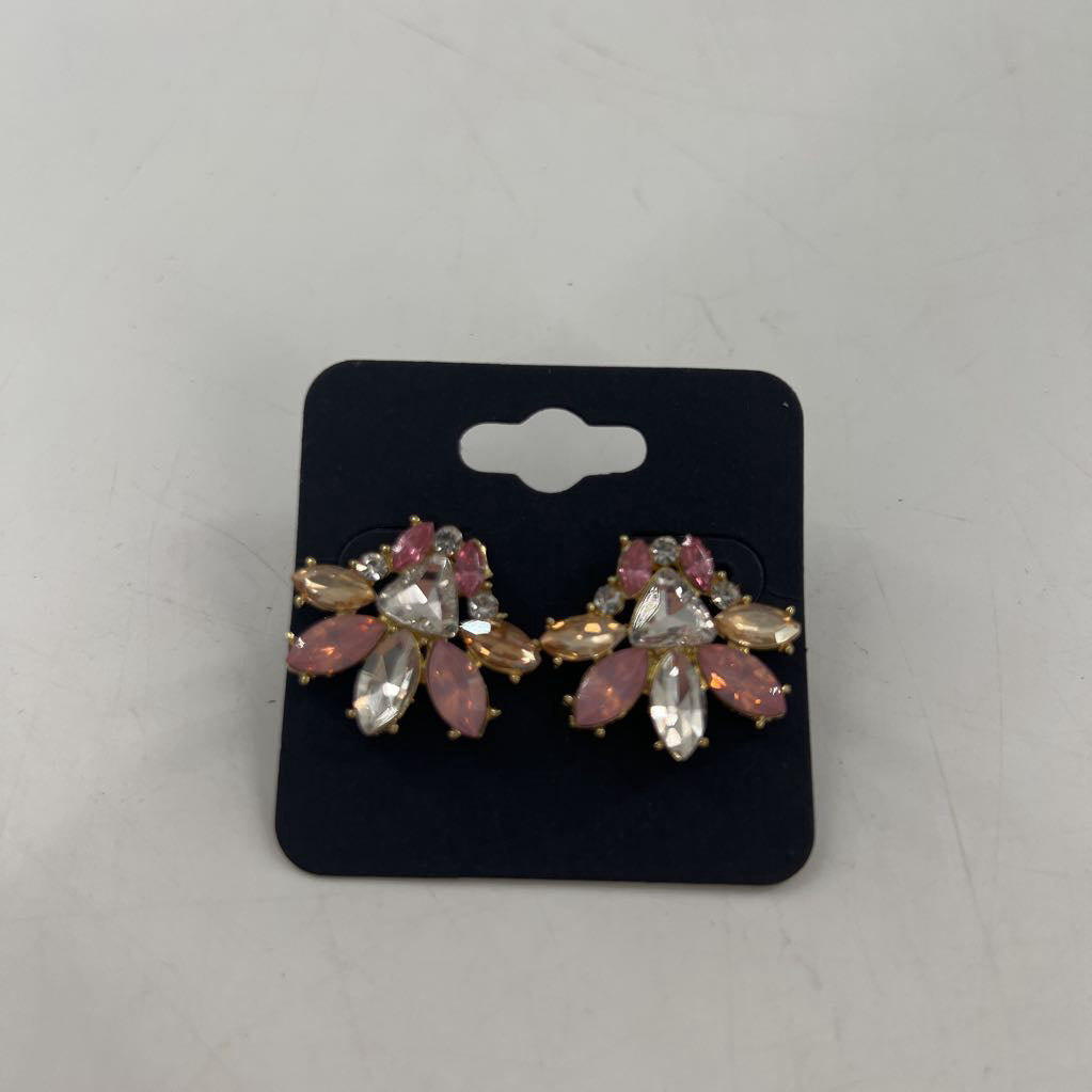 gemstone cluster earrings