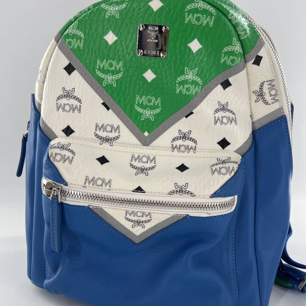 MCM Visetos Stark Chevron Backpack