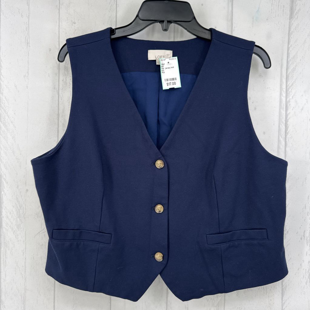 XLp jersey knit vest