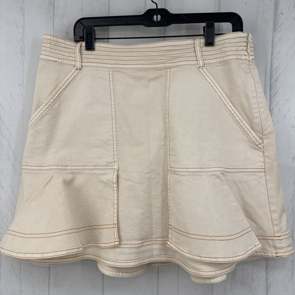 16 denim a-line skirt